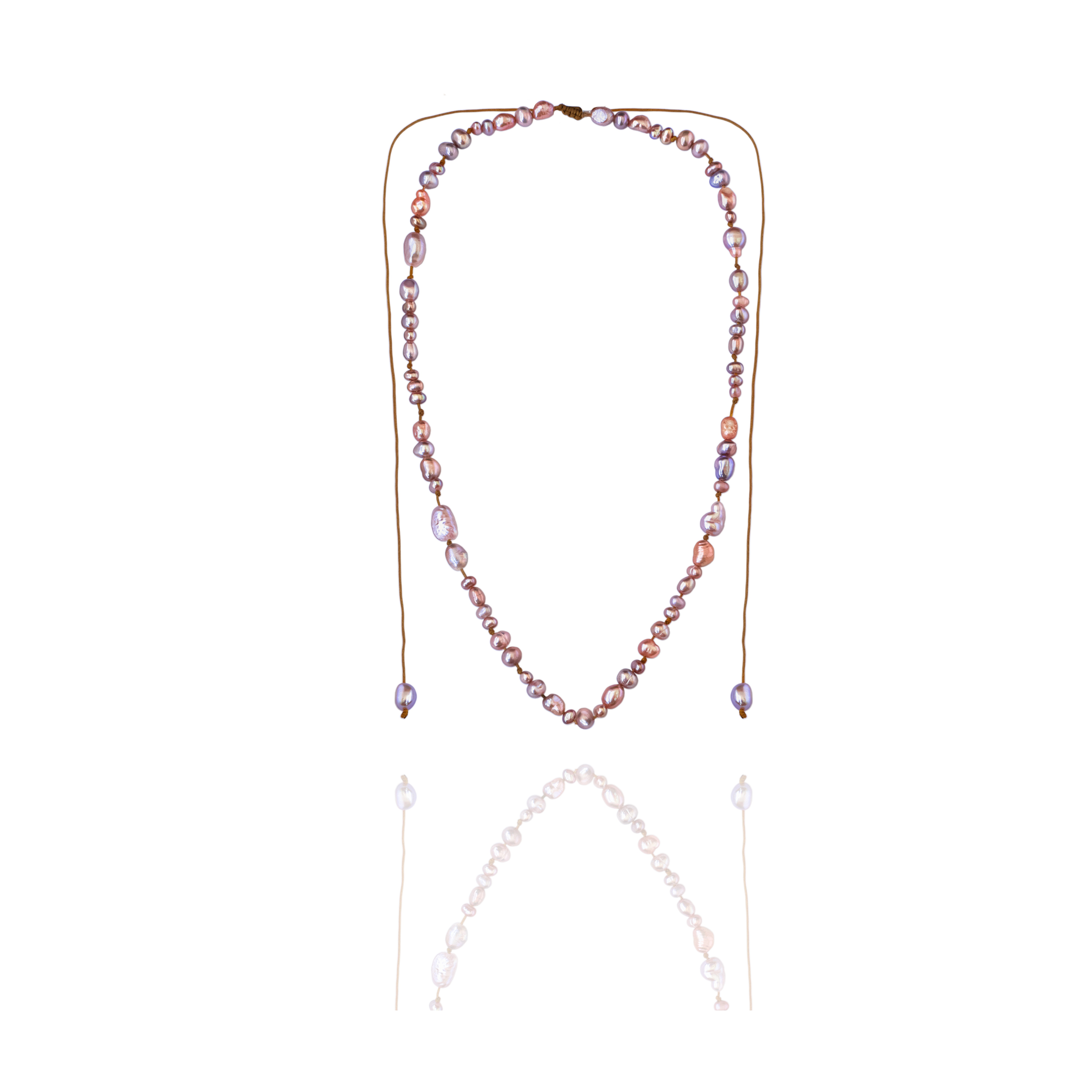 گردنبند های مروارید بدون طلا